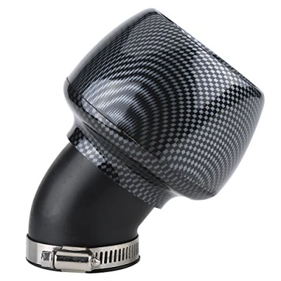 Abbildung von Qiilu Carbon Fiber Universal Luftfilter Reiniger für 150cc 250cc Motorrad Scooter ATV Dirt Bike(42MM)