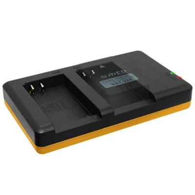 Abbildung von Dual Ladegerät (USB) für EN EL20(A) / Nikon 1 AW1, J1, J2, J3, S1, V3 Coolpix A, DL24 500 inkl. Micro USB Kabel (2 Akkus gleichzeitig ladbar)