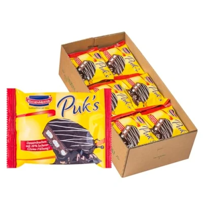 Abbildung von Kuchenmeister Puks Dessertkuchen Gefüllt 18 x 62 g, 1er Pack (1 0.062 kg)