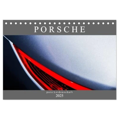Abbildung von Porsche pure Leidenschaft (Tischkalender 2025 DIN A5 quer), CALVENDO Monatskalender