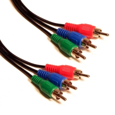 Abbildung von RGB Komponenten Video Anschlusskabel 3 Cinch Zum Chinch Kabel 1 m [1 Meter/1m]