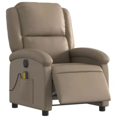 Abbildung von vidaXL Sessel Massagesessel Elektrisch Cappuccino Braun Kunstleder (1 St)