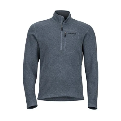 Abbildung von MARMOT Herren Drop Line 1/2 Reißverschluss Pullover Leichter 100 Gewicht Fleece Jacke Stahl Onyx, Größe S