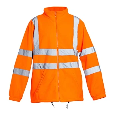 Abbildung von Blackrock Warnschutz Fleecejacke, Orange, für Herren und Damen, strapazierfähig, warm, Anti Pilling, hohe Sichtbarkeit, reflektierende Sicherheitskleidung, vollständig EN zertifiziert XL