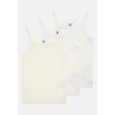 Abbildung von Petit Bateau Mädchen A0A4I Hosenträgerhemden, Variante 1, 4 Jahre (3er Pack)