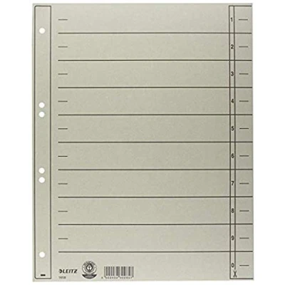 Abbildung von 100 x Leitz Trennblatt A4 230g/qm grau