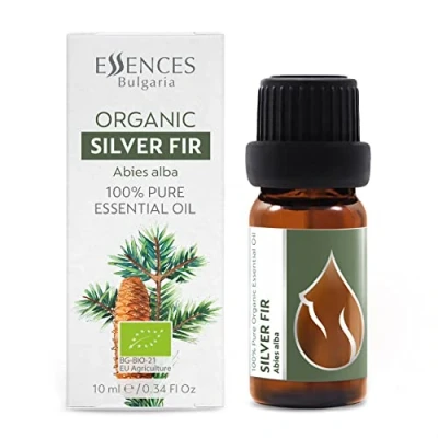 Abbildung von Essences Bulgaria BIO Ätherisches Öl Weißtanne 10ml Abies alba 100% Naturrein Unverdünnt zertifiziert Spitzenqualität aus Familienbetrieb Ohne Gentechnik Vegan