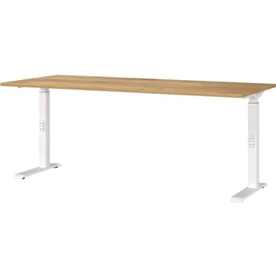 Abbildung von GERMANIA Schreibtisch &quot;Downey, mechanisch höhenverstellbar&quot;, moderne Farbvariationen, Breite 120/140/160/180 cm, Made in Germany