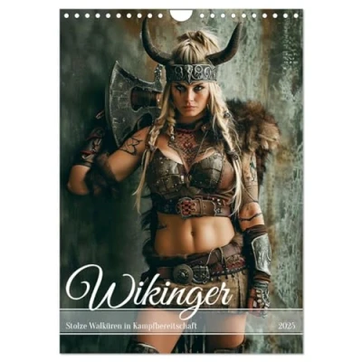 Abbildung von Wikinger Stolze Walküren in Kampfbereitschaft (Wandkalender 2025 DIN A4 hoch), CALVENDO Monatskalender