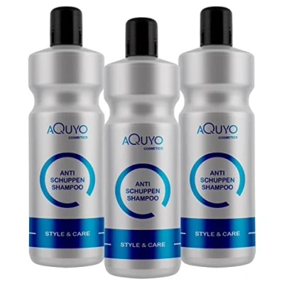 Abbildung von Style &amp; Care Anti Schuppen Shampoo für schuppige, fettige, juckende und trockene Kopfhaut Haare (3x 1000ml) Haarshampoo wirkt unterstützend bei Psoriasis Pilz Infektionen