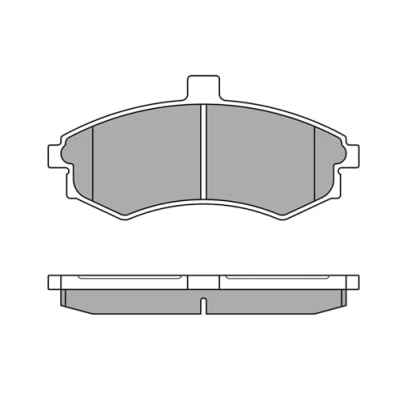 Abbildung von MEYLE 025 240 3117/W Bremsbelagsatz ORIGINAL Quality Vorderachse mit akustischer Verschleißwarnung Anti Quietsch Blech HYUNDAI: Matrix
