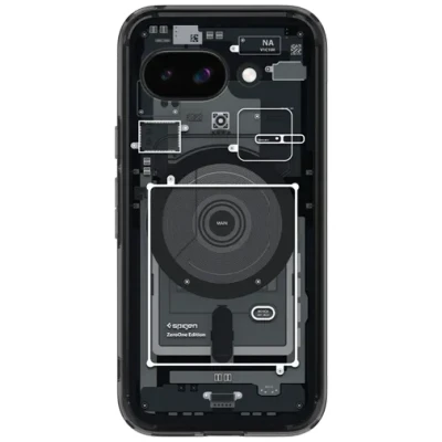 Abbildung von Spigen Ultra Hybrid MagFit Hülle für Google Pixel 9a, Kompatibel mit MagSafe ZeroOne Black