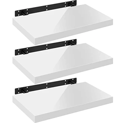 Abbildung von Woltu Wandregal, 3 tlg., Wandboard freischwebend Schweberegal Holz Board