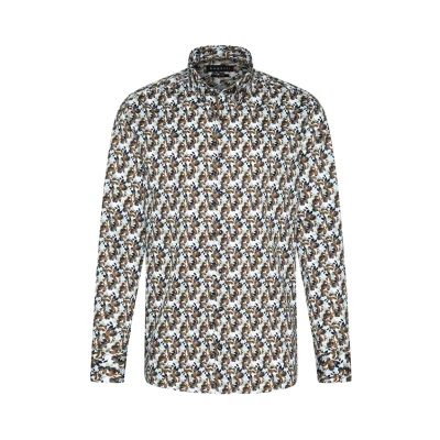 Abbildung von bugatti Modern FIT Hemd, Herren, Größe: Medium, Cognac