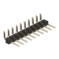 Abbildung von Delock Stiftleiste 10 Pin, Rastermaß 2,54 mm, 1 reihig, gewinkelt, 5 Stück