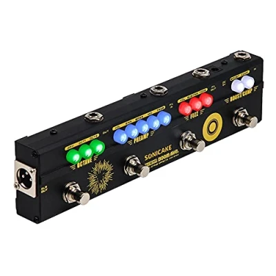 Abbildung von SONICAKE Bass Effektpedale Multieffect Preamp Compressor Boost Fuzz Octave Multi Effects Pedal Boom Ave mit FX Loop