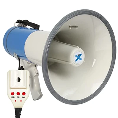 Abbildung von Vonyx Megaphon mit USB und SD Player, Sirene abnehmbarem Mikrofon