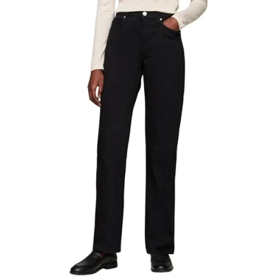 Abbildung von Tommy Hilfiger Classic Jeans Straight Leg, Damen, Größe: 25x30, Stay black