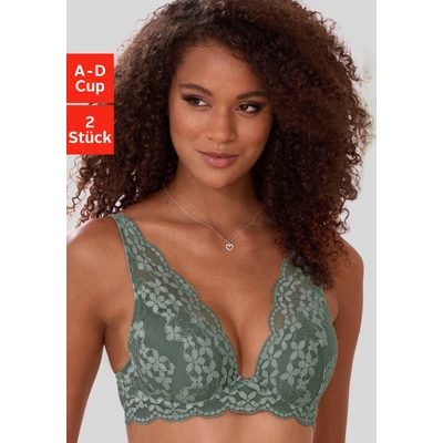 Abbildung von petite fleur Push up BH, in High Apex Schnittform, Dessous
