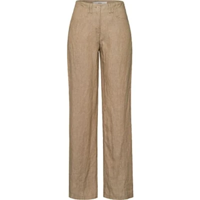 Abbildung von BRAX Damen Style Farina Pure Linen Hose, Toffee, 40W / 32L