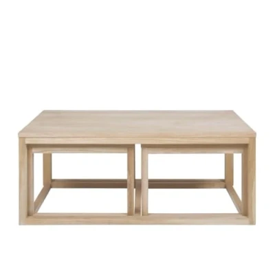 Abbildung von AC Design Furniture Carlotta Couchtisch, B: 120 x T:60 H: 50 cm, Natur, Massiv/Furnier Eiche, 1 Stk.