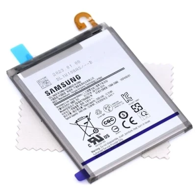 Abbildung von Akku für Samsung Original EB BA750ABU N Galaxy A10 (A105F) mit mungoo Displayputztuch