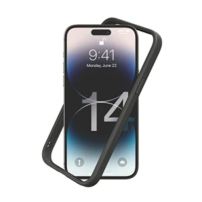 Abbildung von RhinoShield Bumper Case kompatibel mit [iPhone 14 Pro Max] CrashGuard NX Stoßdämpfende Schutzhülle im schlanken Design 3.5 Meter Fallschutz Graphite