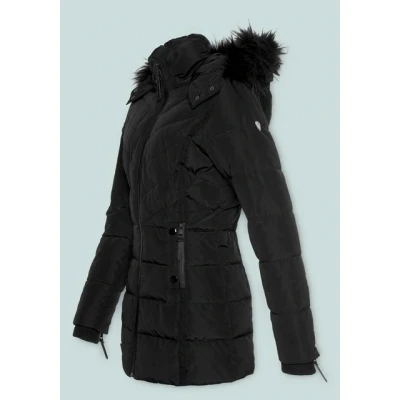 Abbildung von ALPENBLITZ Winterjacke &quot;Pistenglück&quot;, mit Kapuze, hochwertige Steppjacke m. voluminöser Fellimitat Kapuze