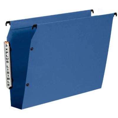 Abbildung von Esselte 10 Stück Hängemappen Küchenschränke LMG PP Boden 50 mm blau
