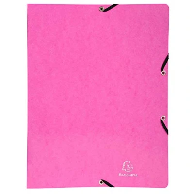 Abbildung von Exacompta 54894E Ringhefter Iderama aus starkem Colorspan Karton für DIN A4, 2 O Ring 20 mm breit rosa ideal Schule und Büro Ringordner Ringbuchordner