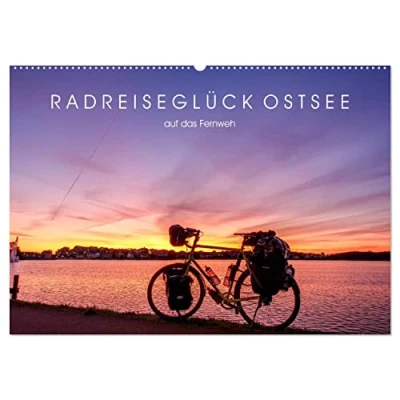 Abbildung von Radreiseglück Ostsee (Wandkalender 2025 DIN A2 quer), CALVENDO Monatskalender