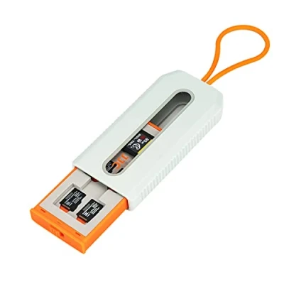 Abbildung von JJC 24 Slots Speicherkartenhalter für 12 Micro SD/Micro SDXC/Micro SDHC/TF Karten und 6 CFexpress Typ A Karten, kompakter tragbarer Organizer