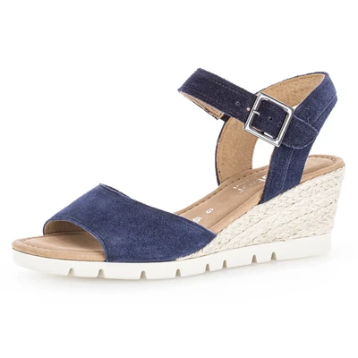 Abbildung von Gabor TUNIS Keilsandalette, Sommerschuh, Riemchensandale in Schuhweite G (weit)