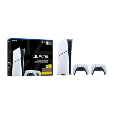 Abbildung von PlayStation 5 Slim Digital Edition + Zusätzlicher Controller Weiß