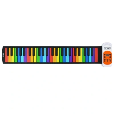 Abbildung von 3rd Avenue 49 Tasten Regenbogen Weiches Roll up Klavier