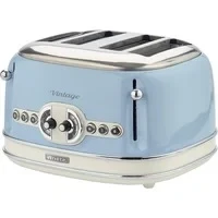 Abbildung von Ariete Toaster &quot;Vintage&quot;, 4 kurze Schlitze, für Scheiben, 1630 W, blau