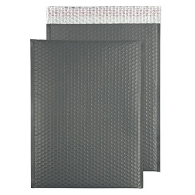 Abbildung von Blake Purely Packaging MTGG450 Metallische Luftpolsterversandtasche Haftklebung Graphitgrau 450 x 324 mm 50 Stück