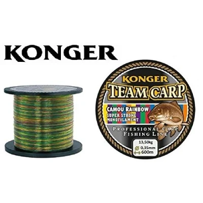 Abbildung von Angelschnur Konger Team Carp Camou Rainbow 600m Spule Monofile Karpfen Schnur (0,35mm / 13,50kg)