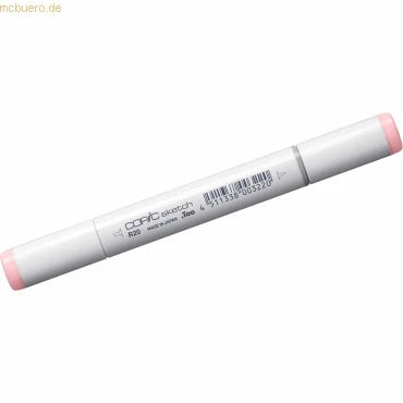 Abbildung von COPIC Sketch Marker Typ R 20, Blush, professioneller Pinselmarker, mit einer Super Brush Spitze und Medium Broad