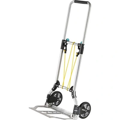 Abbildung von wolfcraft TS 600 Transportsystem 5505000 / Komfortable &amp; klappbare Handkarre für Lasten bis 70 kg Stabile Sackkarre Getränkekisten, Blumenkübel, u.v.m.