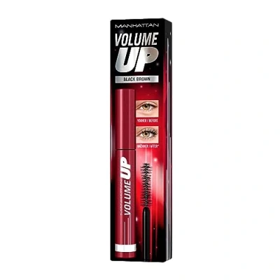 Abbildung von Manhattan Volume Up Mascara, Black Brown, dunkelbraune Volumenmascara, 8 ml