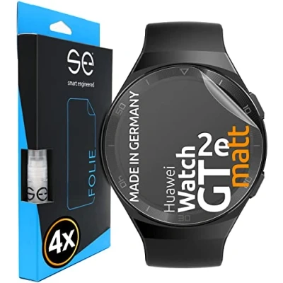 Abbildung von smart engineered [4 Stück] Entspiegelte 3D Schutzfolien kompatibel mit Huawei Watch GT 2e,matte Displayschutz Folie, Schutz vor Schmutz und Kratzern, kein Schutzglas