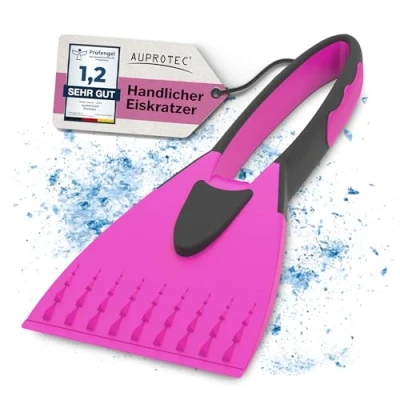Abbildung von AUPROTEC Eiskratzer 2K / Auto mit rutschfestem Softgriff/Scheibenkratzer Auto/Schneekratzer Auto/Scheibenkratzer Winter/Eisschaber Pink