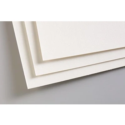 Abbildung von Clairefontaine 296010C Packung (mit 5 Zeichenbögen Pastelmat, 70 x 100 cm, 360 g, ideal für Trockentechniken und Pastell) weiss