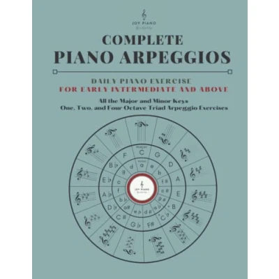 Abbildung von Complete Piano Arpeggios: Arpeggio Book in all the Major and Minor Keys for Intermediate Above One, Two, Four Octave Triad Arpeggios ... on Music Fundamentals Circle of fifths