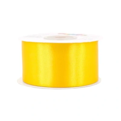 Abbildung von Creativery Satinband, Satinband 38mm x 25m Rolle Gelb