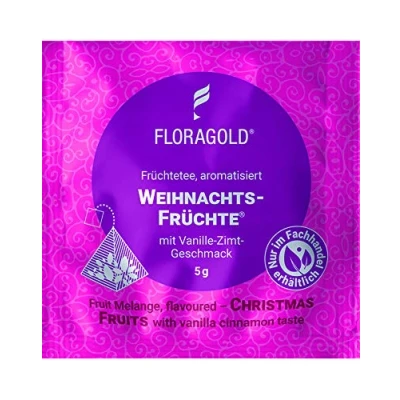 Abbildung von Früchtetee Weihnachtsfrüchte® 100er Pyramidenbeutel von Floragold