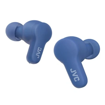 Abbildung von JVC HA Z77T A Gumy True Wireless Kopfhörer mit weichen Elastomer Ohrstöpseln, 3 Sound Modi, Bluetooth 5.3, 24 Std. Akkulaufzeit, iPX4 Spritzwasserschutz, (Blueberry Blue)