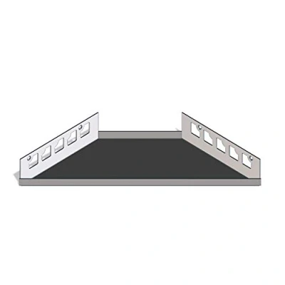 Abbildung von Karl Dahm 1x befliesbare Duschablage zum Einfliesen 130 x 380 175mm (Trapez) I ohne Bohren Edelstahl Art. 12685
