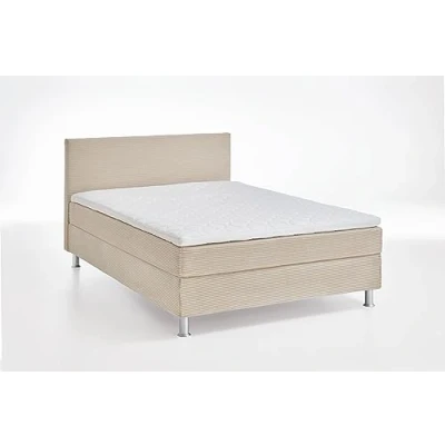 Abbildung von ATLANTIC home collection Boxbett inklusive Rost und H3 Federkernmatratze, Holz, Creme, 120 x 200 cm